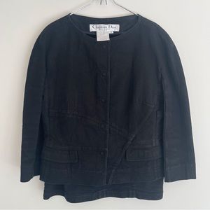 Christian Dior Skirt Jacket Set Black